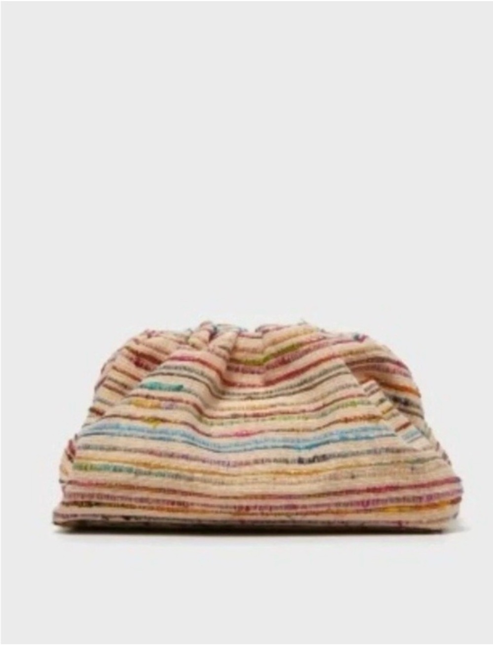 Tuckernuck Party Tweed Mini Slouchy Clutch Multi Metallic Evening Bag